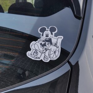 Mickey rolstoel decal